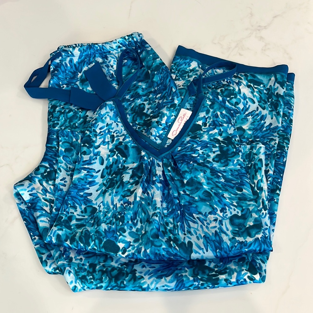 Oscar de la Renta Pink Label satin pajama set